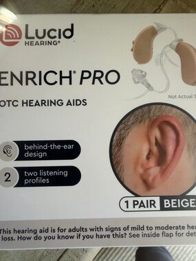 Enrich Pro Behind-the-Ear Hearing Aids - Beige